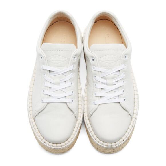 Rag & Bone Kent Espadrille in White with Jute Platform Size 9 (39) - Picture 2 of 15